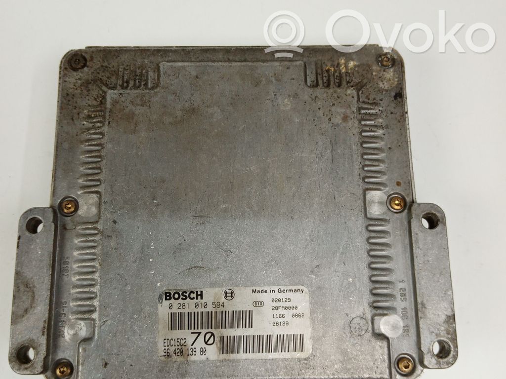 Engine control unit/module   0281010594,9642013980BOSCH,EDC15C2