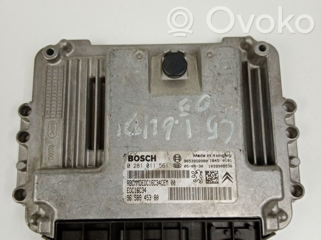 Dzinēja vadības bloks   0281011561,9658945380BOSCH,EDC16C34