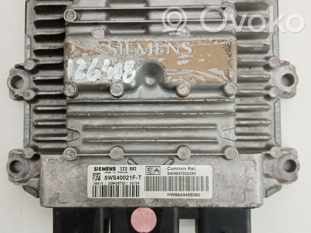 Engine control unit/module   9647202380,HW9643455080
