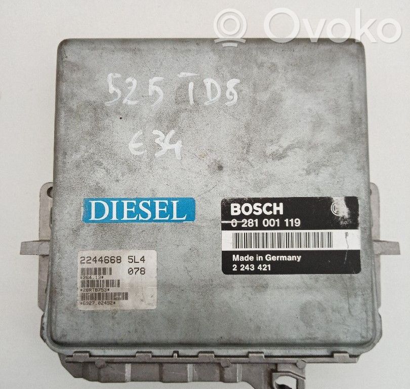 Dzinēja vadības bloks   0281001119,2243421,BOSCH