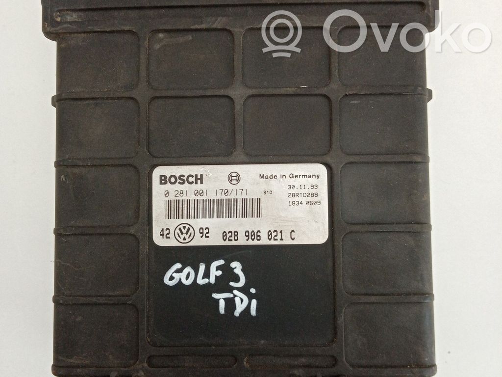 Volkswagen Golf III Engine control unit/module 