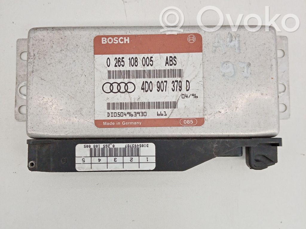 Unidad de control/módulo del ABS   0265108005ABS,4D0907379D,BOSCH