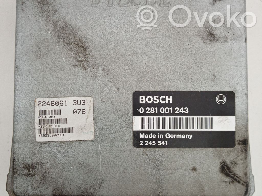 Engine control unit/module   0281001243,2245541,22460613U3,BOSCH