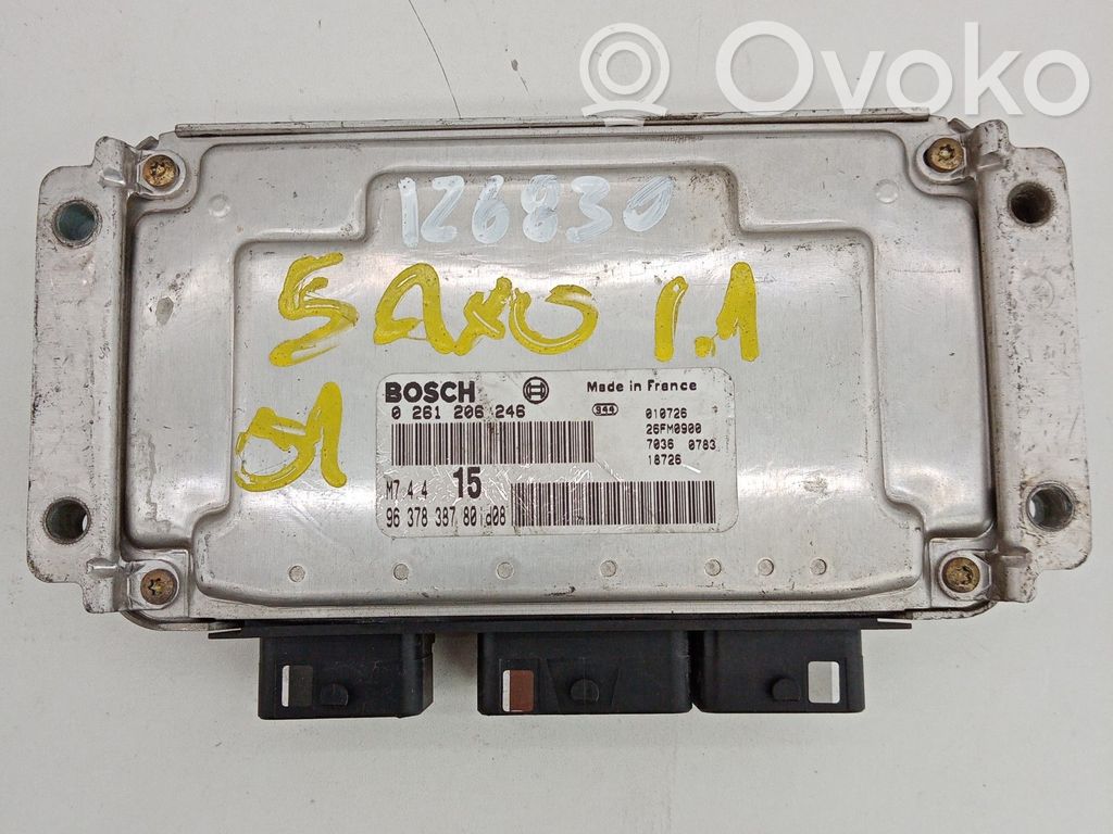 Engine control unit/module   0261206246,26FM0900,9637838780ID08,BOSCH