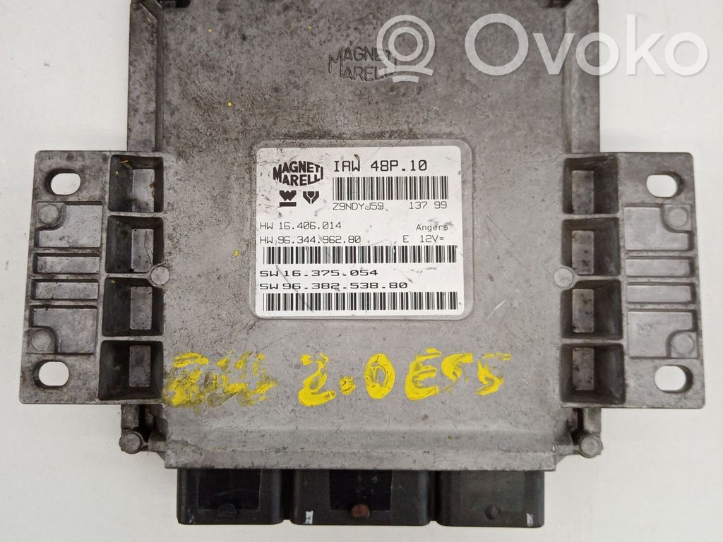 Engine control unit/module   MARELLI,48P10,HW9634496280,IAW,SW9638253880
