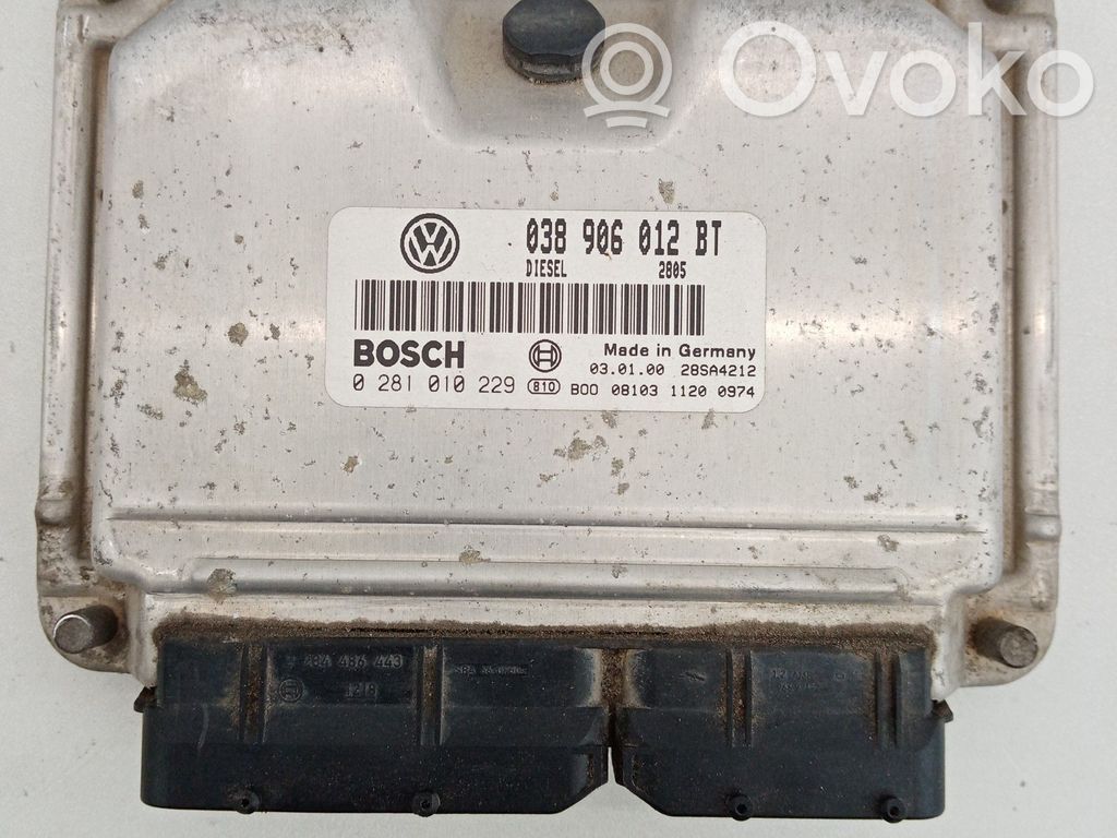 Engine control unit/module   038,012,0281010229BOSCH,906