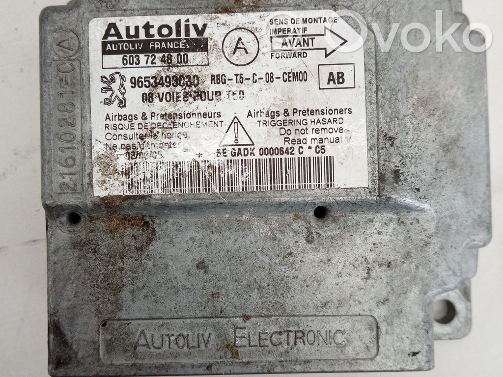 Peugeot 307 Airbag control unit/module 