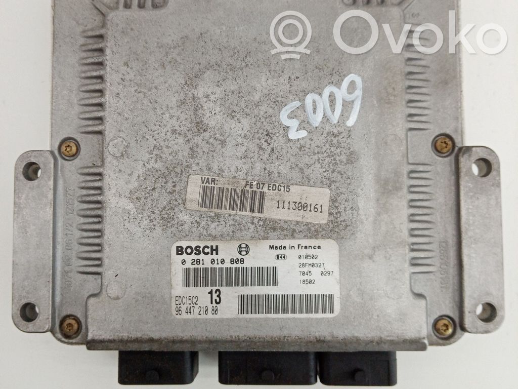 Engine control unit/module   0281010808,9644721080,EDC15C2