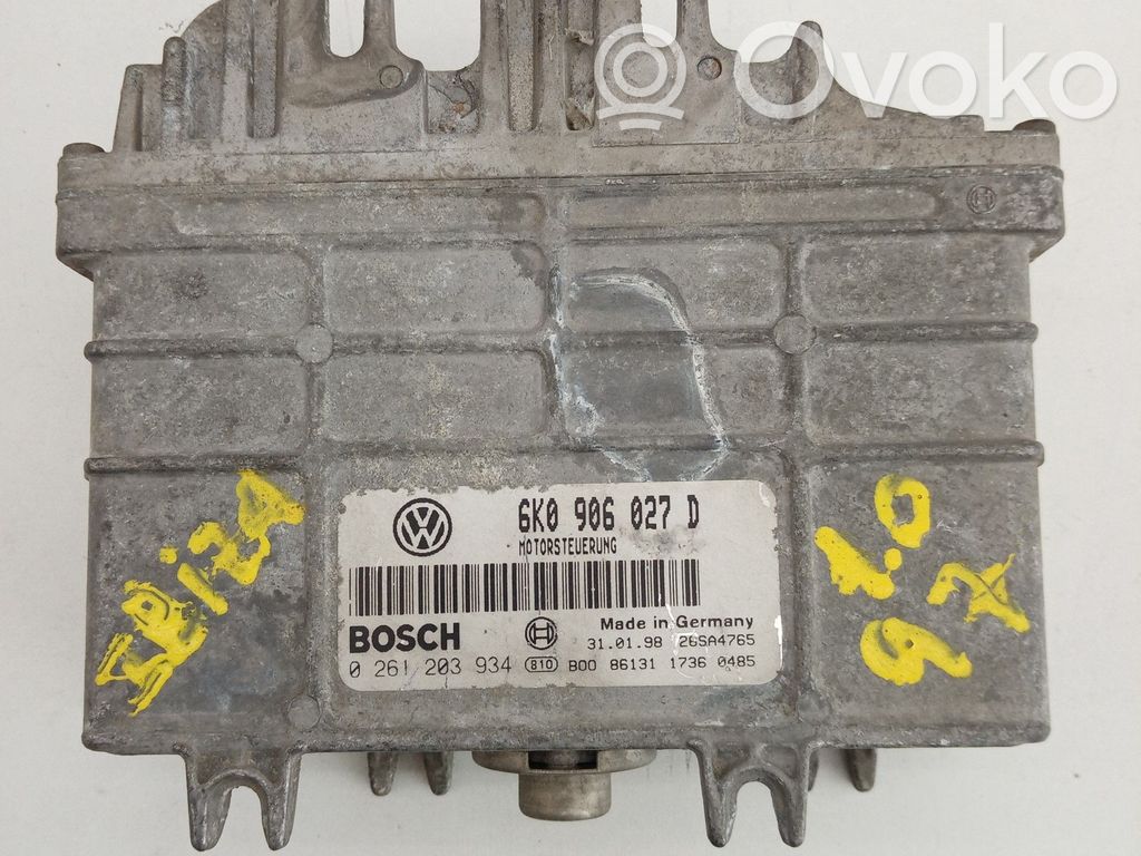 Engine control unit/module   6K0,0261203934,027,906,BOSCH