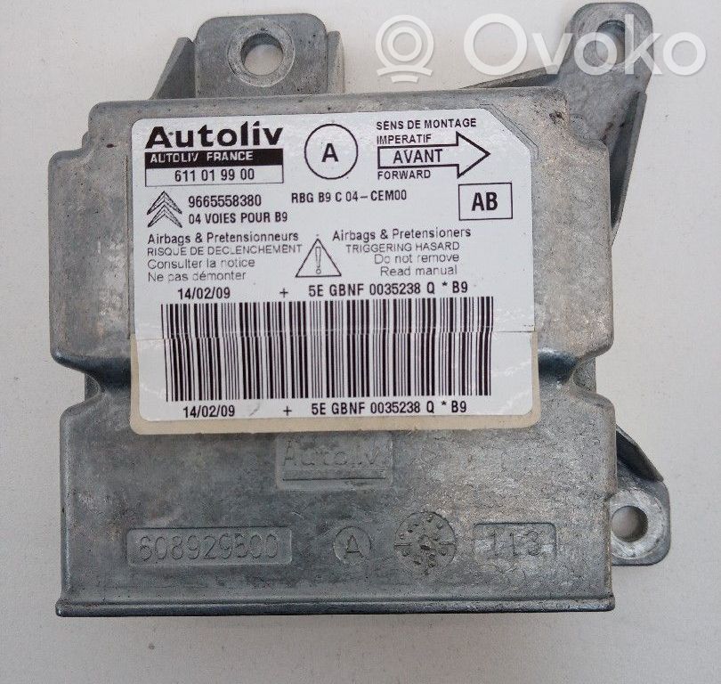 Peugeot Partner Airbag control unit/module 