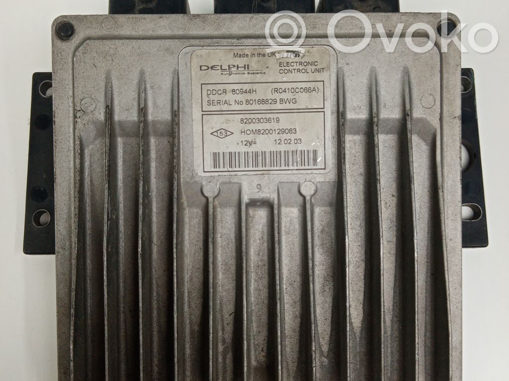 Engine control unit/module   8200303619,DDCR80944H,DELPHI,HOM8200129063