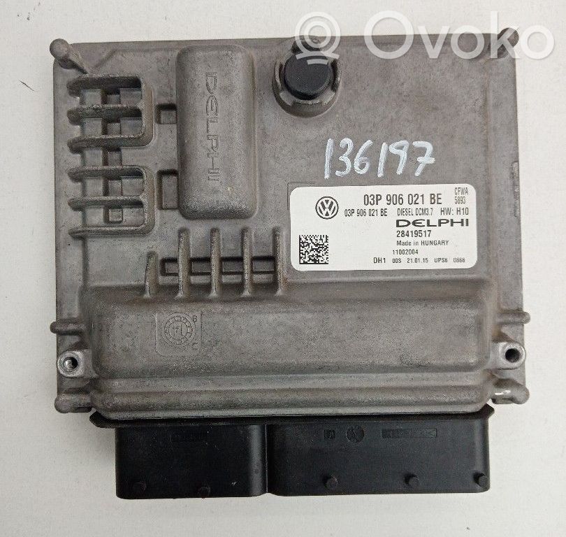 Engine control unit/module   03P906021BE,28419517,DELPHI