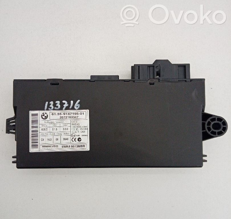 Sonstige Steuergeräte / Module   61359147195,2072163347CAS3,5WK49513MBR