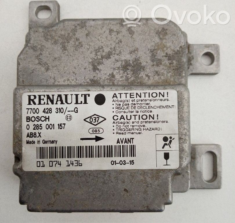 Renault Clio II Sterownik / Moduł Airbag 