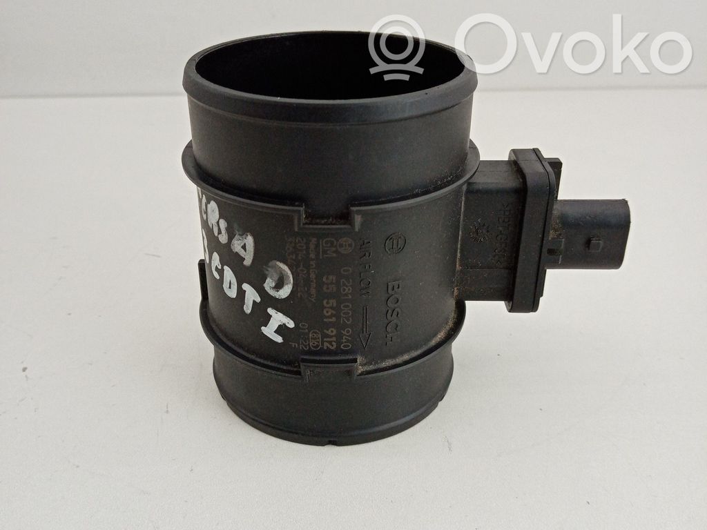 Mass air flow meter   0281002940,55561912GM,BOSCH