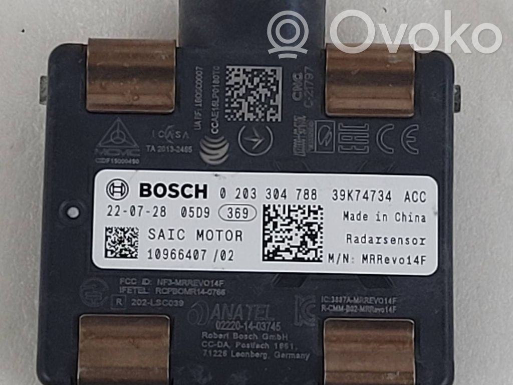 MG ZS Sensor de radar Distronic 