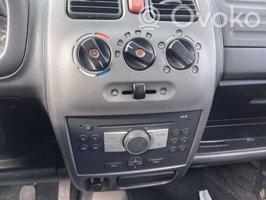 Opel Agila A Climate control unit 