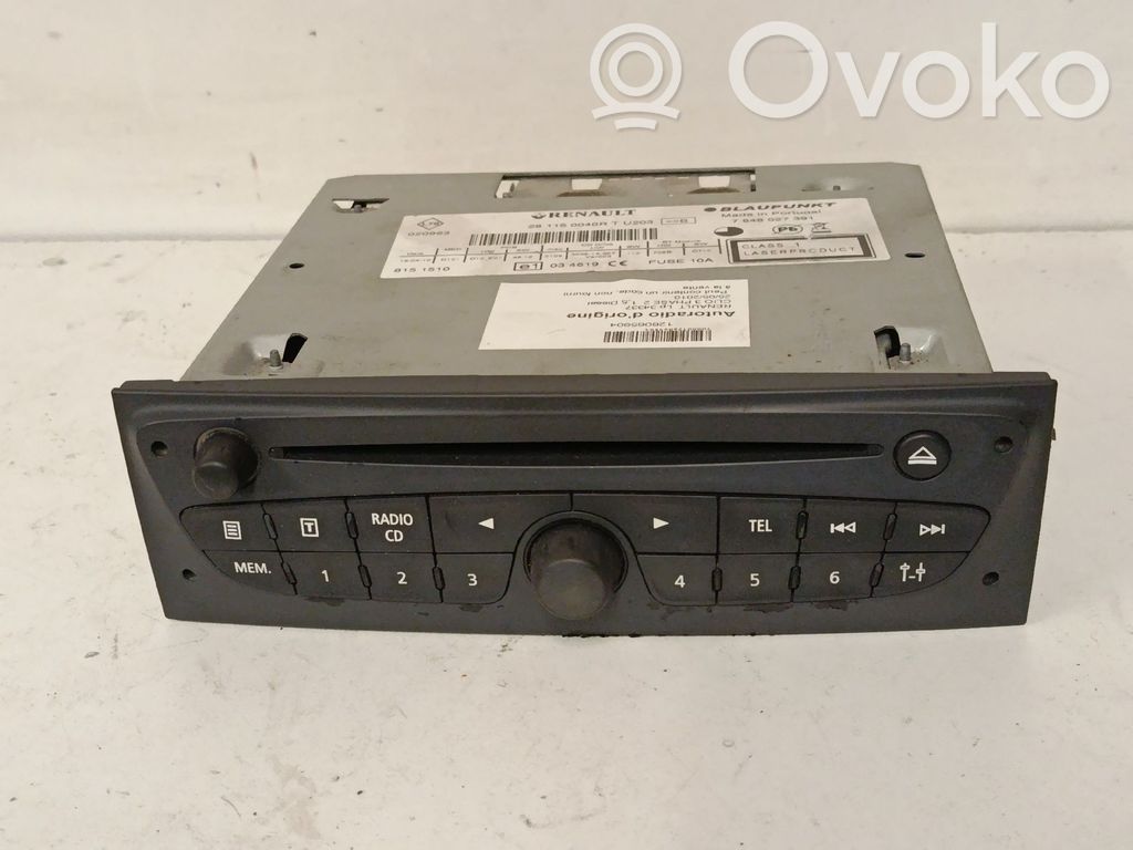 Renault Clio III Unità principale autoradio/CD/DVD/GPS 