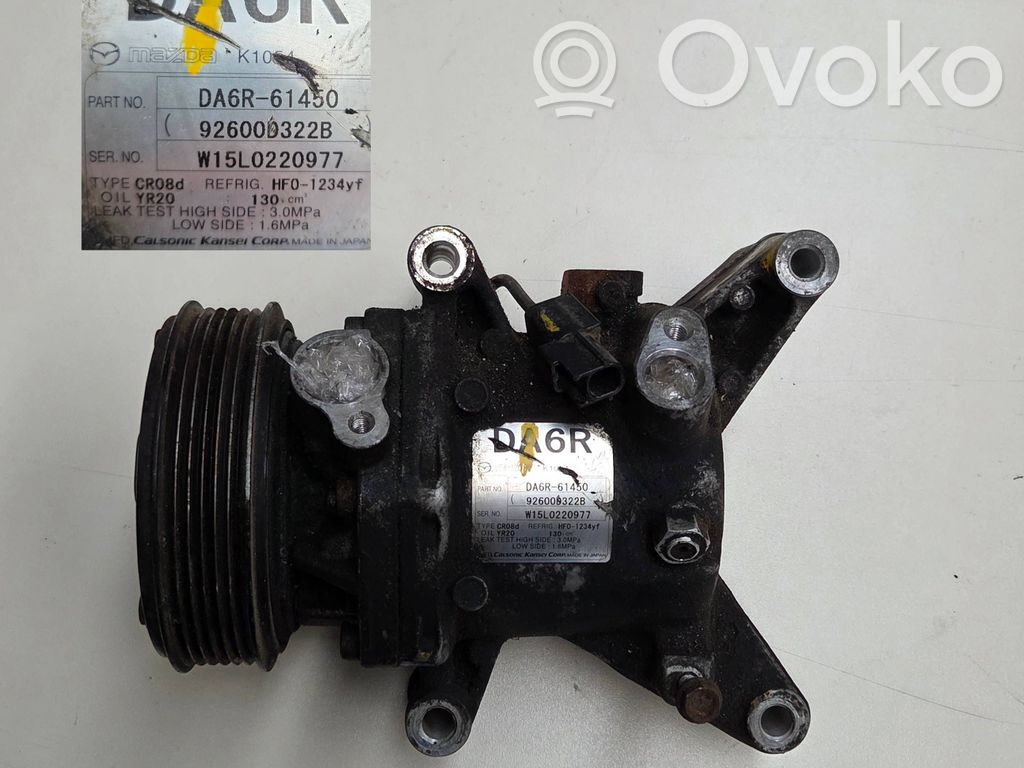 Compresseur de climatisation   DA6R61450,92600D322B