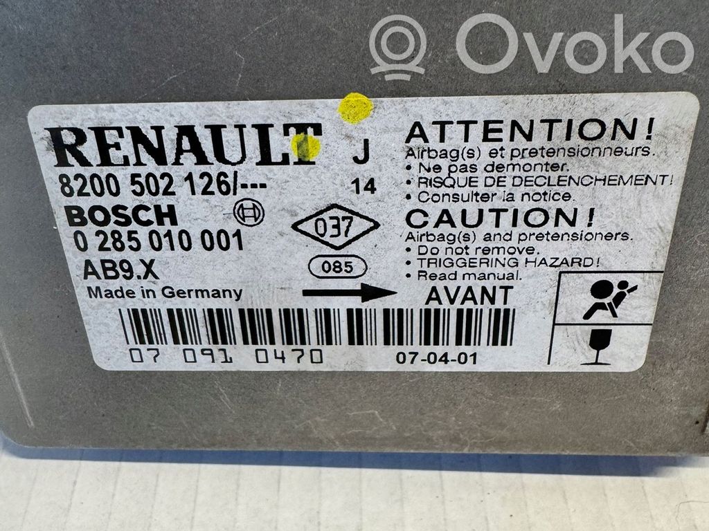Renault Modus Airbag control unit/module 