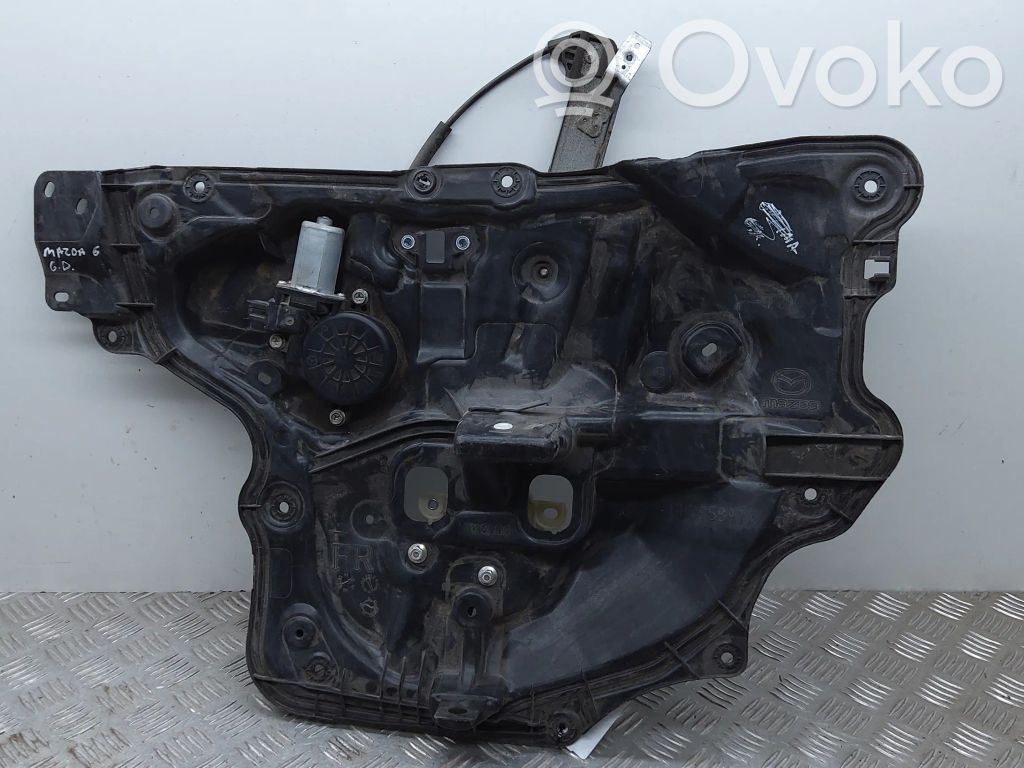 Mazda 6 Rear door window regulator with motor 