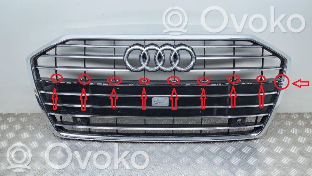 Audi A6 S6 C8 4K Front bumper upper radiator grill 