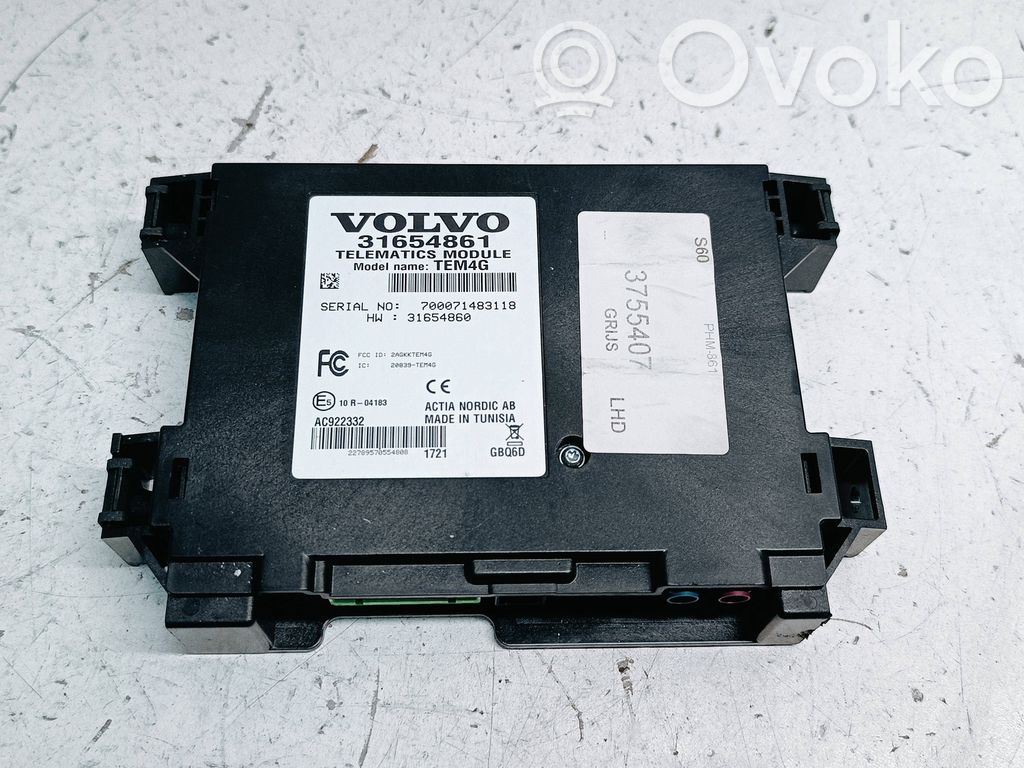 Phone control unit/module   31654861,3755407,31654860
