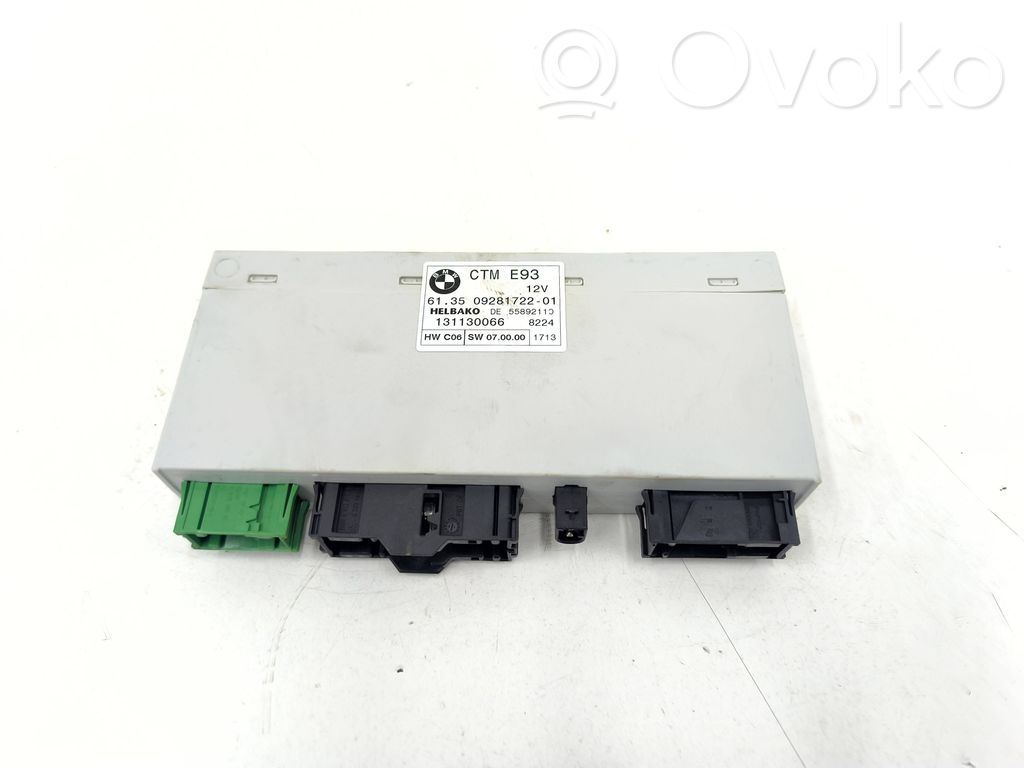 BMW 3 E92 E93 Sunroof control unit/module 