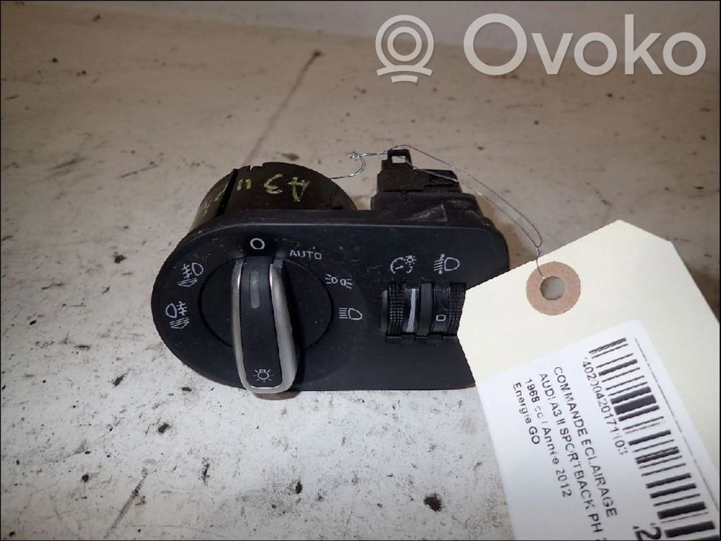 Audi A3 S3 8P Palanca de intermitentes 