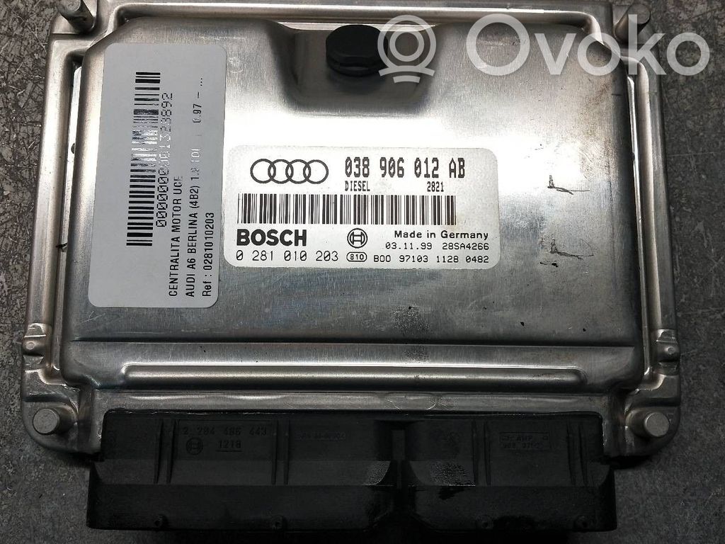 Engine control unit/module   0281010203,038906012AB