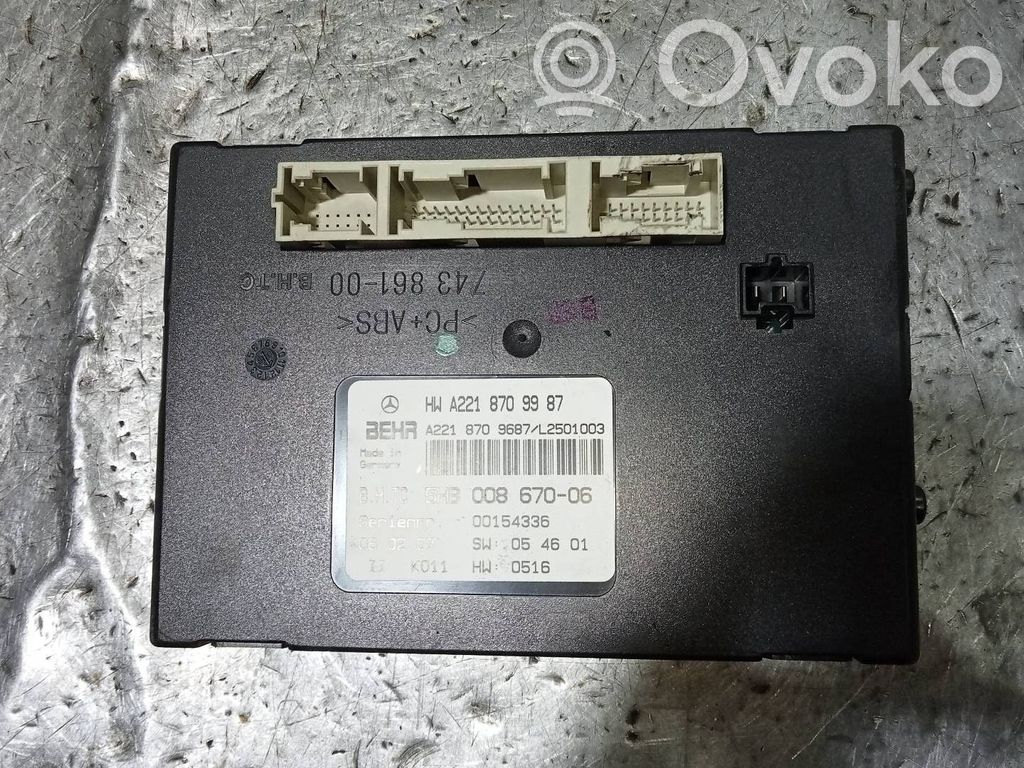 Mercedes-Benz Sprinter W901 W902 W903 W904 Alte unități/module de control 