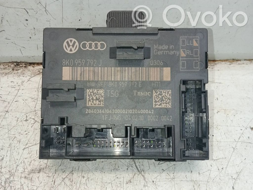 Autres unités de commande / modules   8K0959792J,8K0959792E,0306