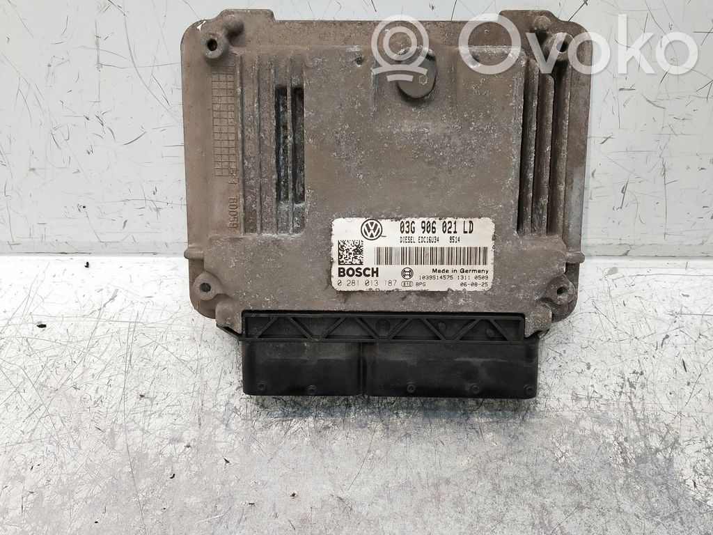 Engine control unit/module   0281013187,03G906021LD