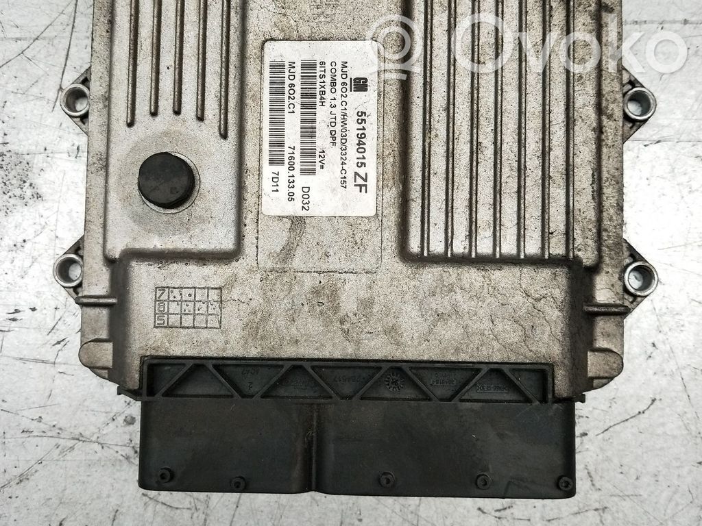 Engine control unit/module   55194015ZF,MJD6O2C1
