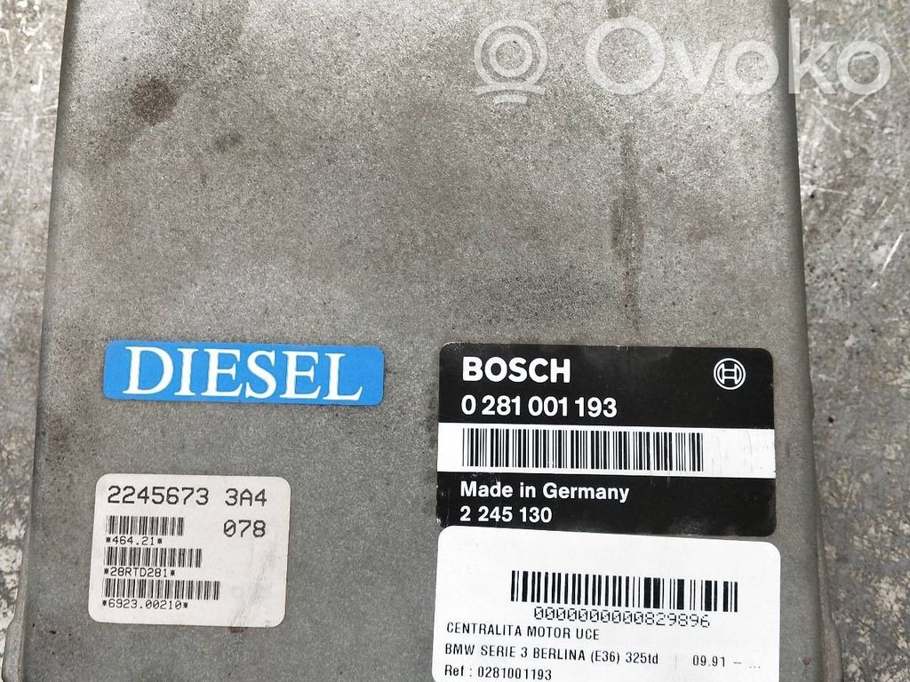 BMW 3 E30 Engine control unit/module 