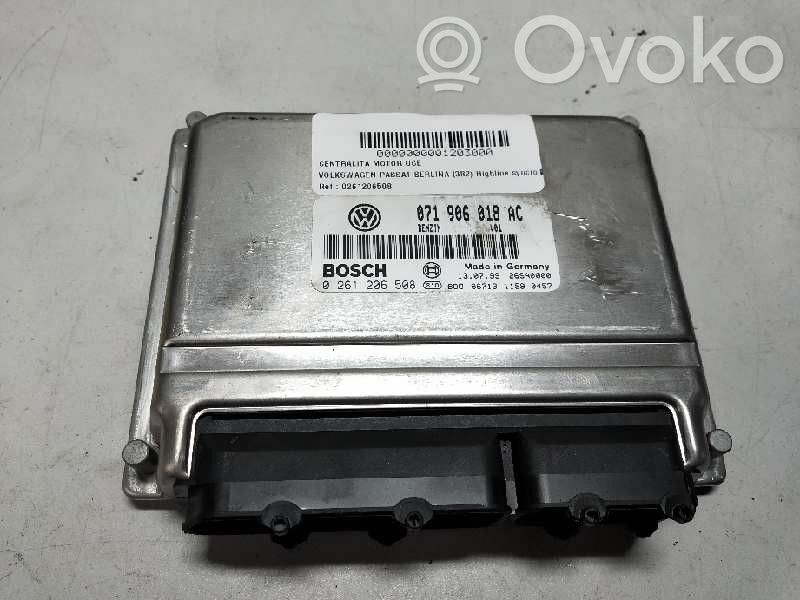 Engine control unit/module   0261206508,071906018AC