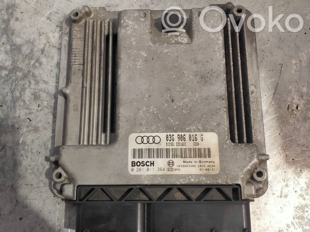 Engine control unit/module   0281011364,03G906016G,BOSCH