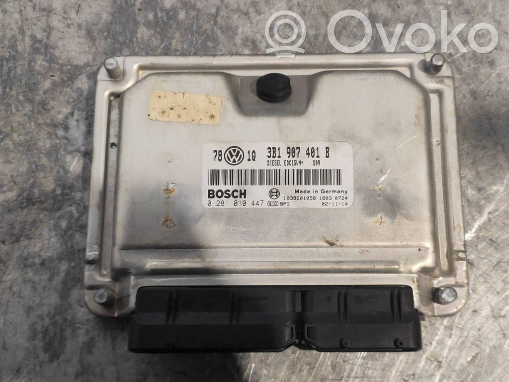 Engine control unit/module   0281010447,3B1907401B,BOSCHEDC15VM