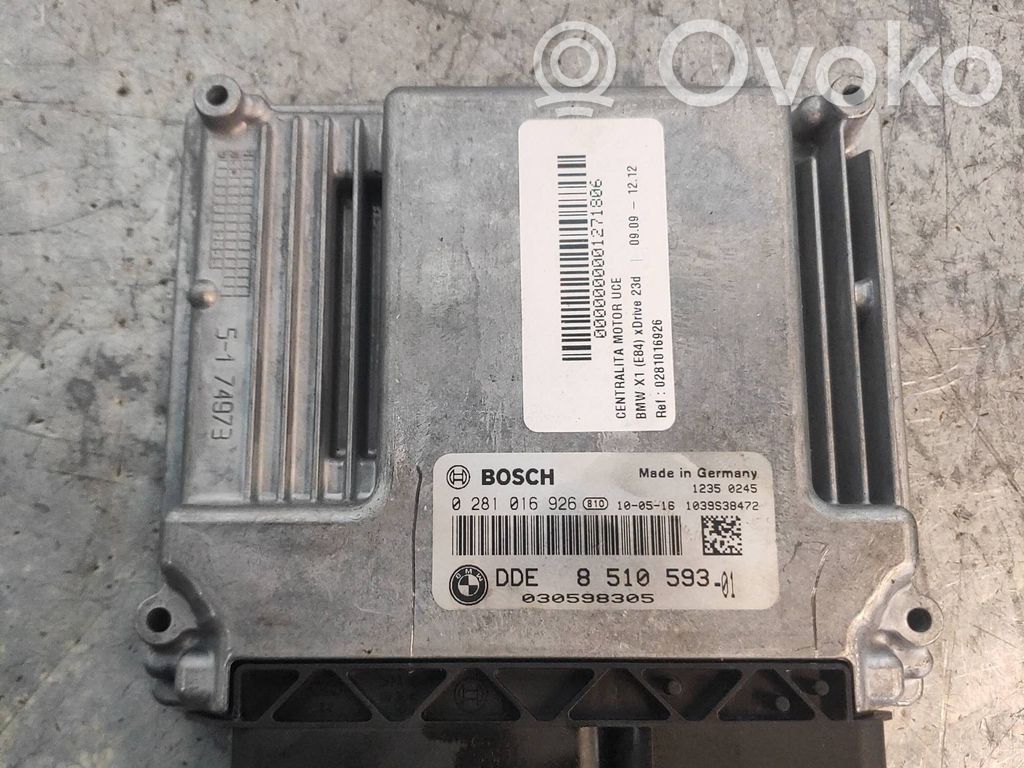 BMW X1 E84 Unidad de control/módulo del motor 