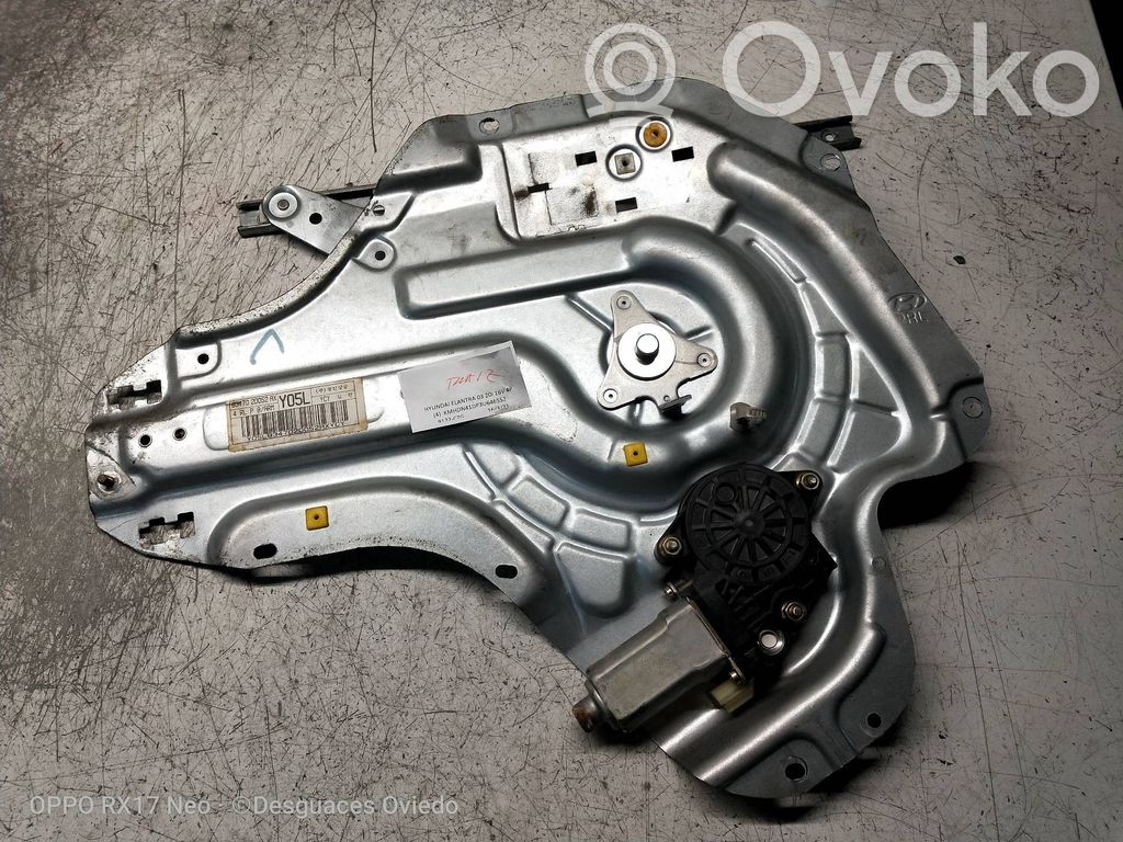Mechanizm podnoszenia szyby tylnej bez silnika   834702D052AX,Y05L,4P