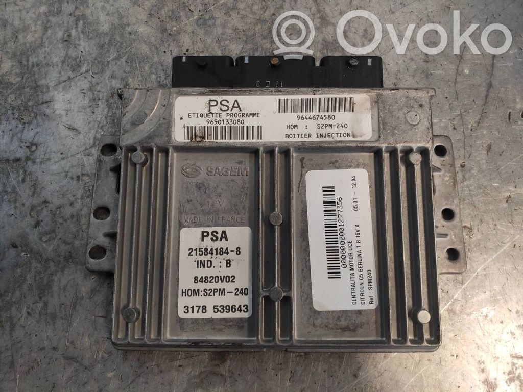 Citroen C5 Engine control unit/module 