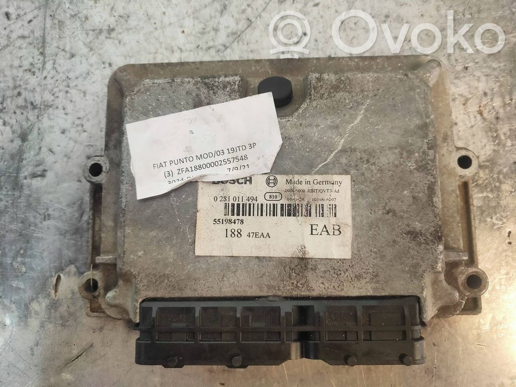 Fiat Punto (199) Unitate/modul de control motor 