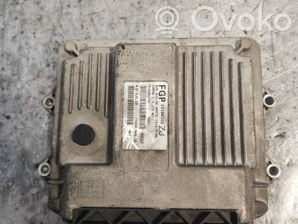 Engine control unit/module   FGP55196352,MJD6JOCA,7160004905ZJ