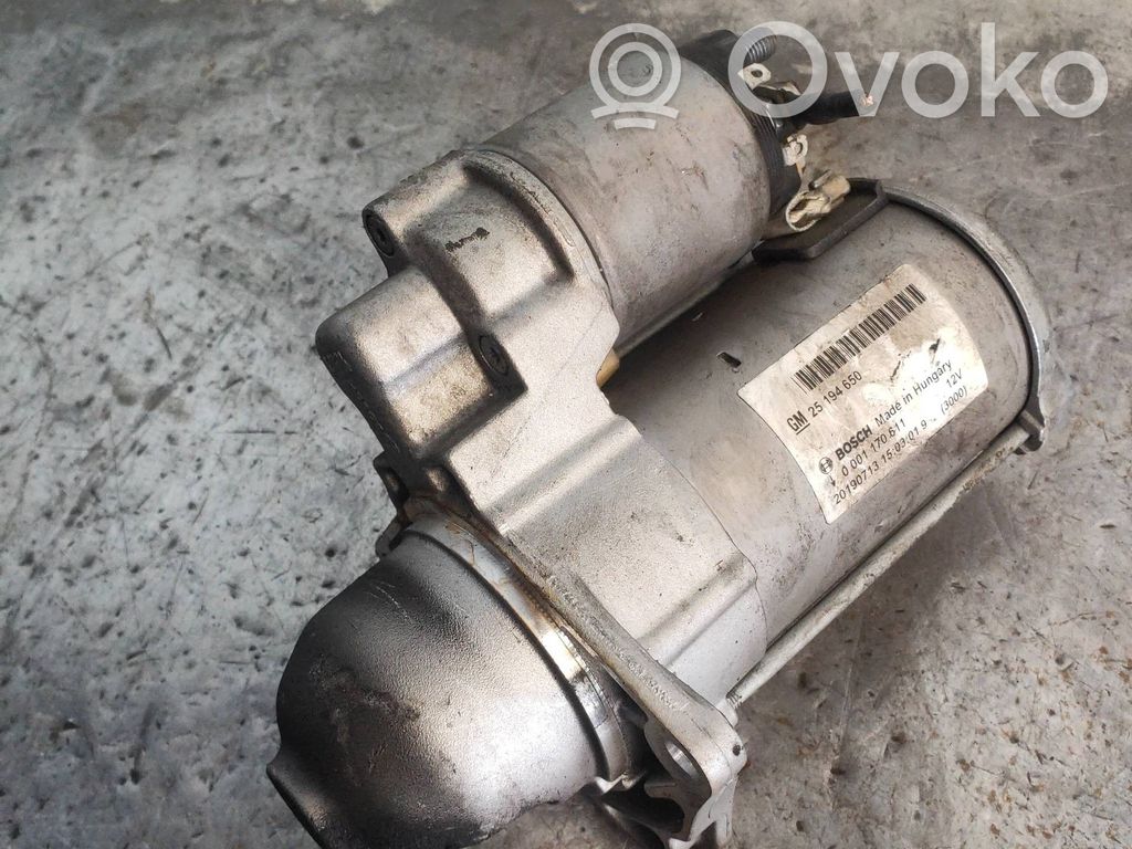 Motor de arranque   0001170611,25194650