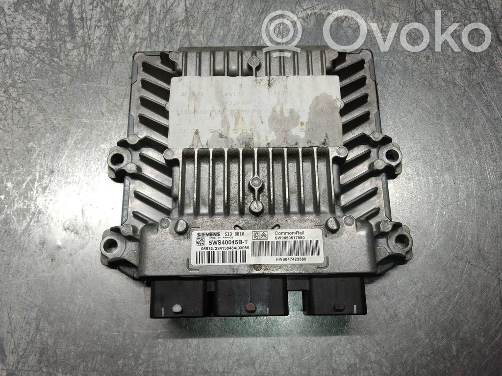 Peugeot 307 Engine control unit/module 