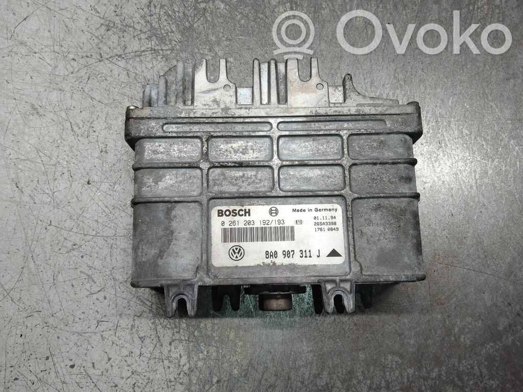 Engine control unit/module   0261203192,0261203193,8A0907311J