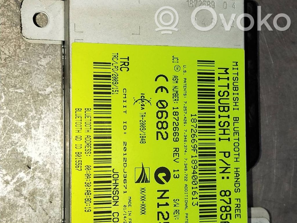 Autres unités de commande / modules   8785A062