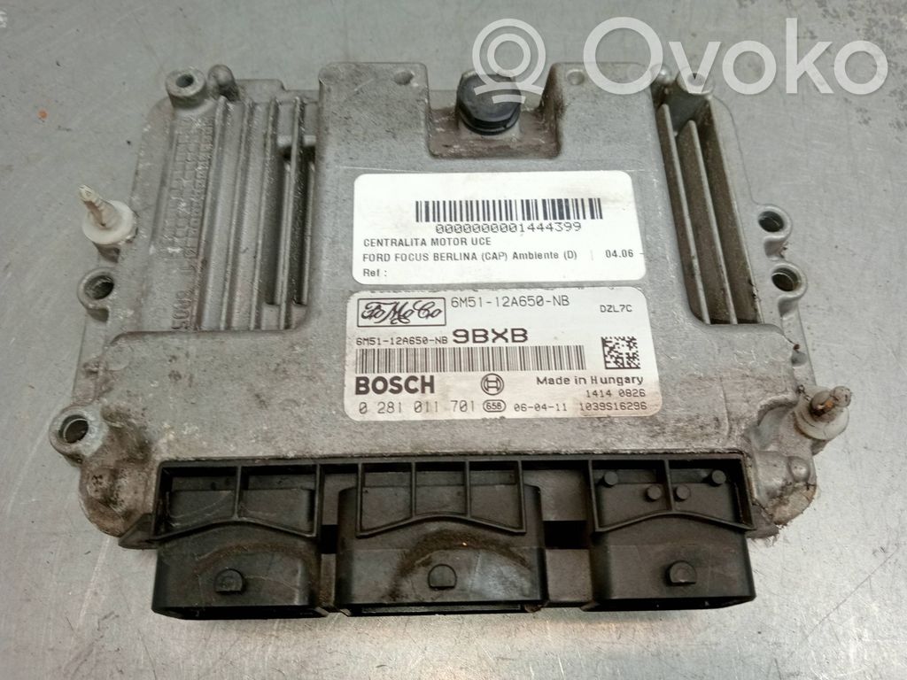 Engine control unit/module   6M5112A650NB,0281011701