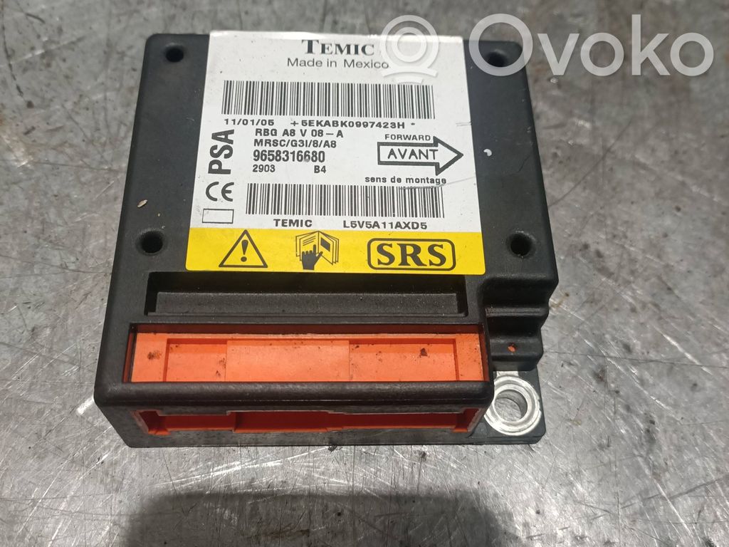 Module de contrôle airbag   9658316680