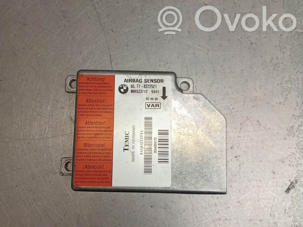 Airbag control unit/module   65778372521